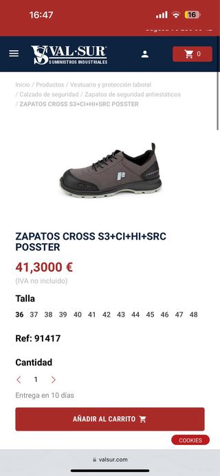 Zapatos de seguridad Posster