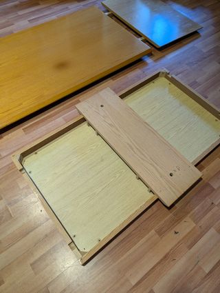 Mesa de comedor grande y extensible