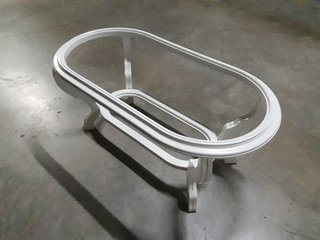 Mesa lacada blanca