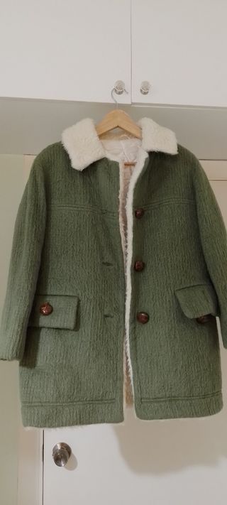 Chaquetón lana mujer forrado cómodo 