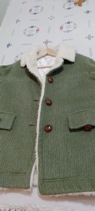 Chaquetón lana mujer forrado cómodo 