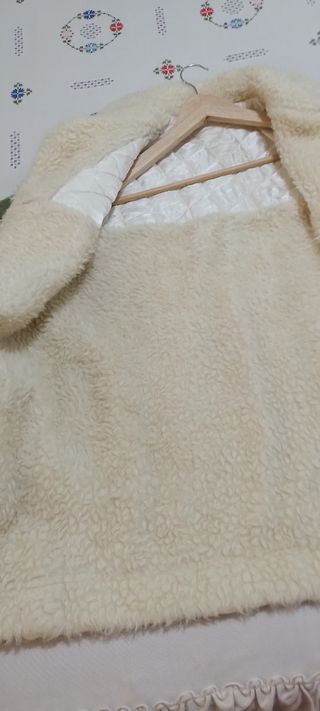 Chaquetón lana mujer forrado cómodo 