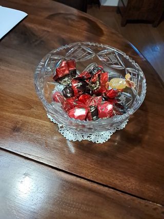 Porta bonbon in cristallo