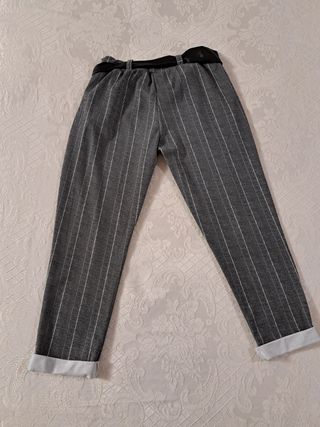 Pantalone gessato grigio