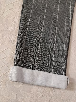 Pantalone gessato grigio