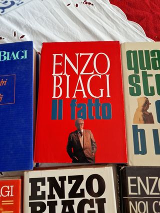 N.6 libri di Enzo Biagi titoli in foto