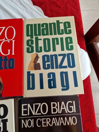 N.6 libri di Enzo Biagi titoli in foto