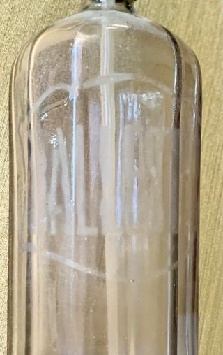 ANTIGUO SIFÓN DE CRISTAL