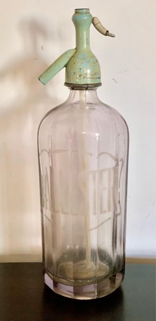 ANTIGUO SIFÓN DE CRISTAL