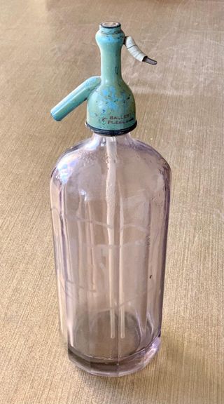 ANTIGUO SIFÓN DE CRISTAL