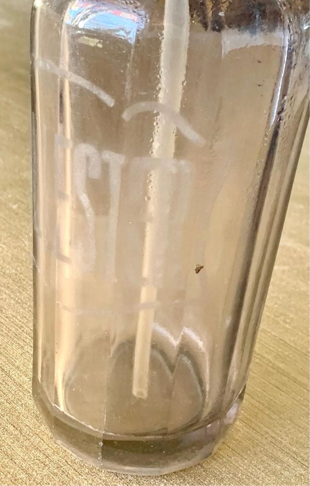 ANTIGUO SIFÓN DE CRISTAL