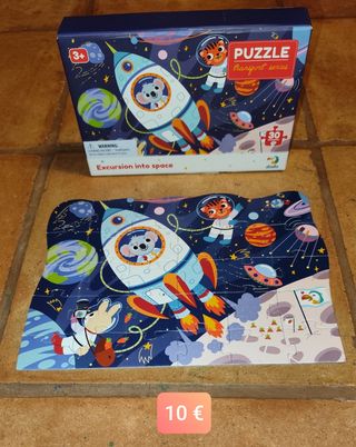 Puzzle de 30 piezas - viaje al espacio