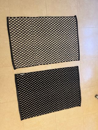 2 Alfombras entrada reversibles 60x90cm