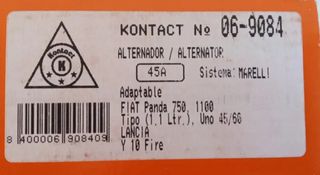 Alternador FIAT PANDA.TIPO.UNO.LANCIA Y10