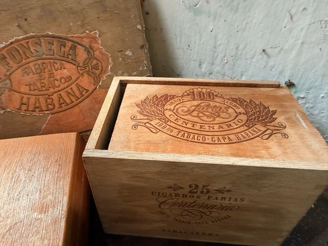 Cajas de puros vacias