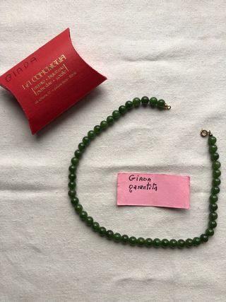 Collana in perle di giada.