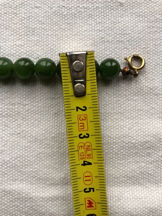 Collana in perle di giada.