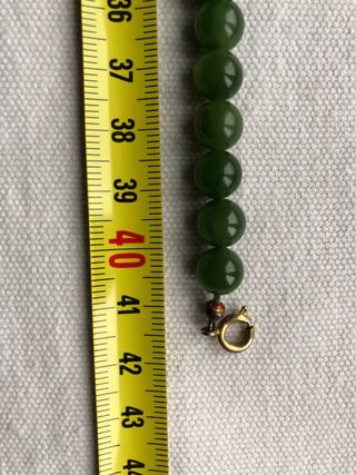 Collana in perle di giada.