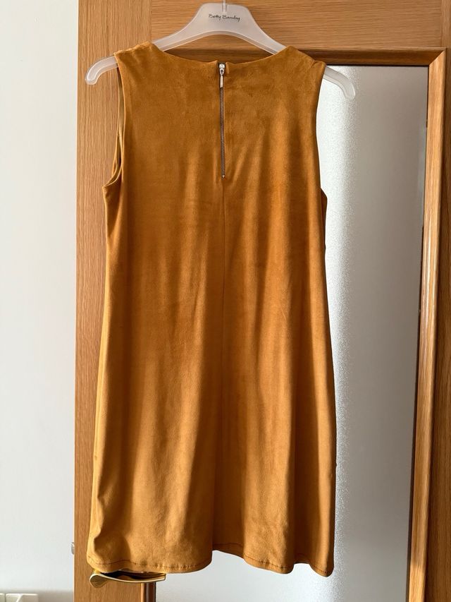 Vestido mostaza antelina 36