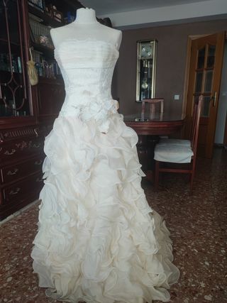 Vestido novia Mercedes Cánovas talla 38