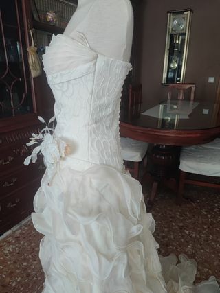 Vestido novia Mercedes Cánovas talla 38