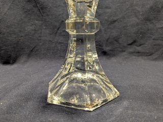 Portacandela vintage in cristallo stile Art Déco