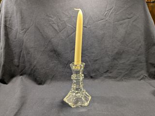 Portacandela vintage in cristallo stile Art Déco