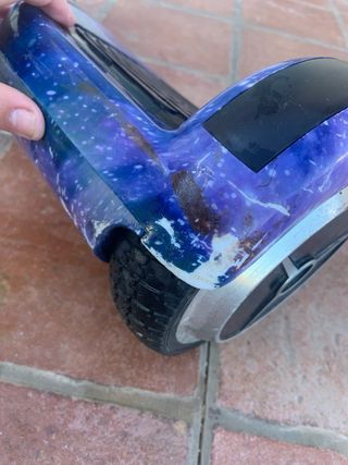 Hoverboard lila galaxia