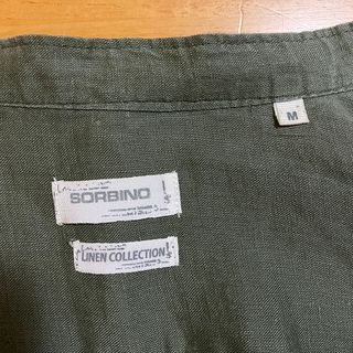 Sorbino Camicia Lino M Verde Coreano Casual Relax