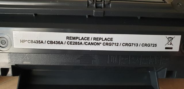 Cartucho tóner láser vacío de impresora