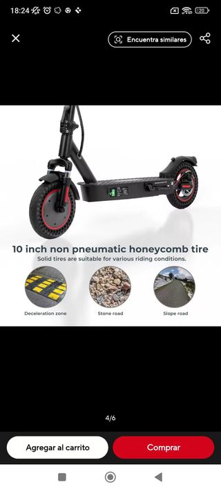 Patinete eléctrico NUEVO i9max pro velocidad de 35