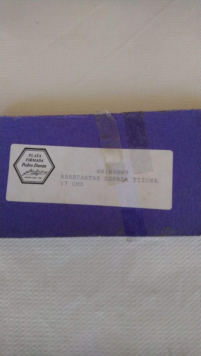 Abrecartas Plata Durán