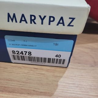 Zapato ante rojo 40