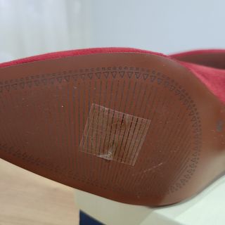 Zapato ante rojo 40