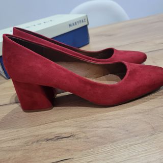 Zapato ante rojo 40