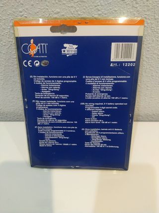 Vendo alarma de puerta programable