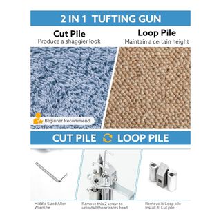 Pistola per tufting 2 in 1 (Spina UK) | Riiai