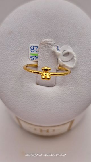 Tous anillo oro 18k 