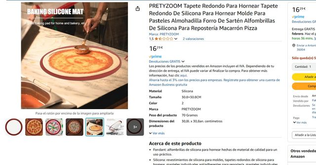 Tapete Redondo de Silicona PRETYZOOM