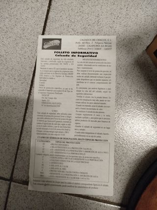 Zapatos de seguridad talla 42