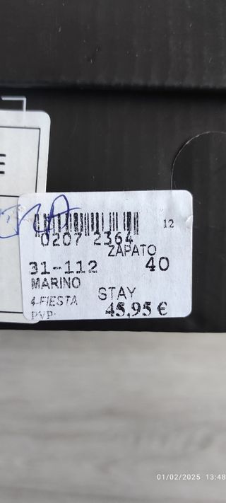 Zapatos destalonados T: 40 seminuevo