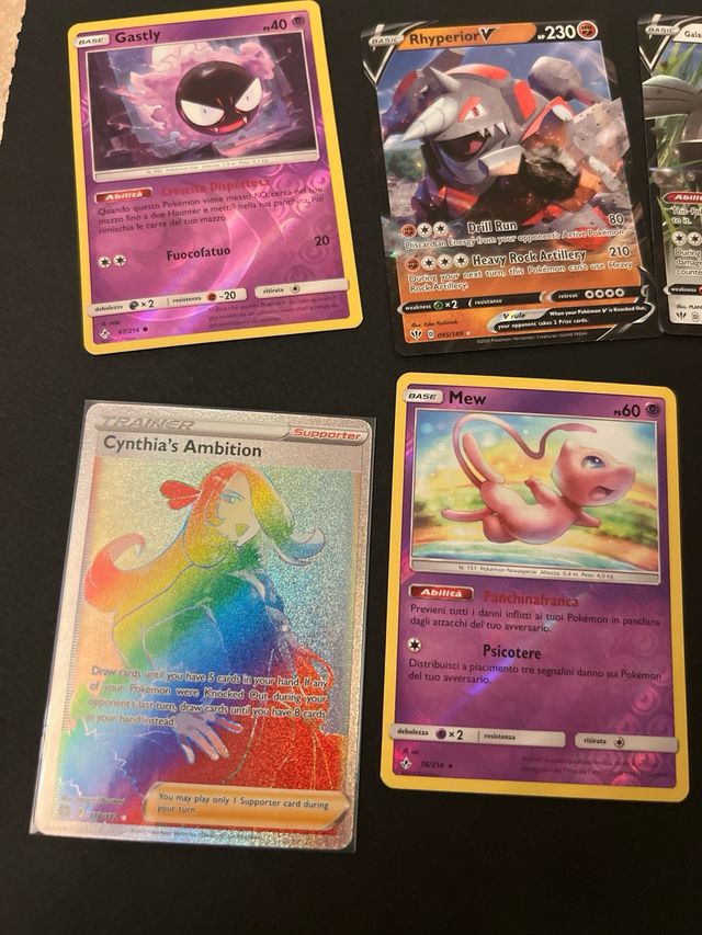 Lotto carte pokemon set dal 2019 al 2022
