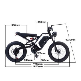 Bicicleta eléctrica FAT White Danis, 400 W 10Ah