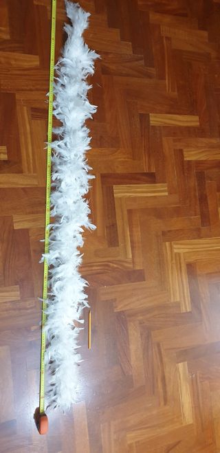 Boa di piuma bianco per Carnevale
