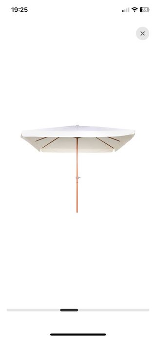 Parasol cuadrado de acero