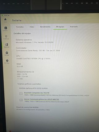 Ordenador sobremesa (Setup Completo)