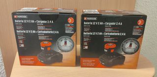 Batería + cargador 12v Parkside (novo)