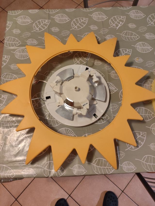 Lampada soffitto o parete per bambini sole Smile