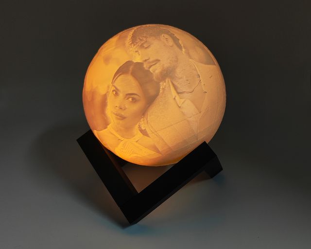 Lampara luna LED personalizada