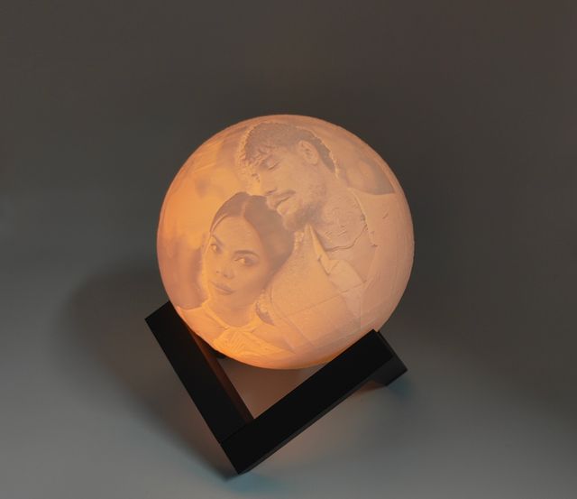 Lampara luna LED personalizada